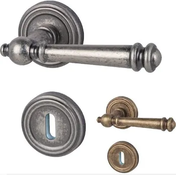 Dveřní kování Südmetall Mount Everest-R, antik šedá/antik bronz, 4. objektová třída antik bronz, Klika/koule - pravá, Cylindrická vložka