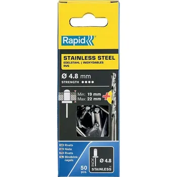 Vrták Nýty Rapid nerezová ocel vrták prům. 4,8 x 25