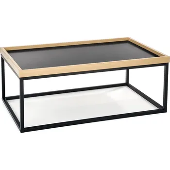 Nábytek Konferenční stolek Vespa do obývacího pokoje přírodní-černý - Halmar Přírodní / Černá 100x39 cm