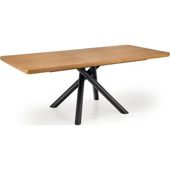 Rozkládací stůl Derrick do jídelny dub přírodní-černý - Halmar Dub Přírodní / Černá 160x75 cm