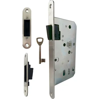 Dveřní kování Magnetický zámek EFB, stavitelný protiplech nerez Obyčejný klíč
