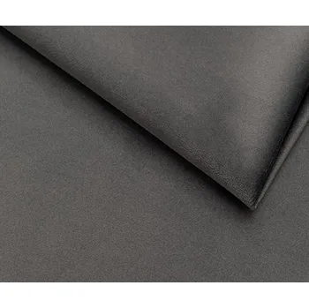 šedá sametová potahová látka Petronila