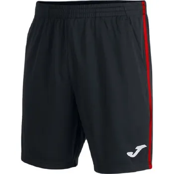 Pánské kraťasy Pánské tenisové kraťasy Joma Open III Bermuda M - black/red Černý (S)