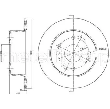 Brzdový kotouč Brzdový kotouč CIFAM (800-578)