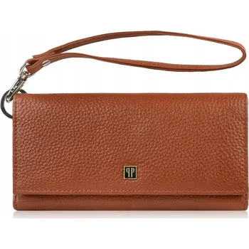 Peněženka Paolo Peruzzi hnědá kožená peněženka - dámská