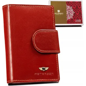 Peněženka Peterson peněženka z pravé kůže hnědá PTN 70-BO - dámská