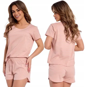 Dámské pyžamo Cornette dámské pyžamo bavlna růžové velikost L