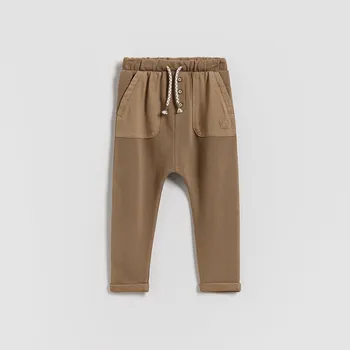 Chlapecké kalhoty Reserved - Kalhoty regular - kávová - 072FO-84X - 072FO-84X-98