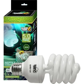 Osvětlení do terária LUCKY HERP UVB 5.0 ŽÁROVKA DO TERÁRIA 26W TROPICAL / TROPICKÁ