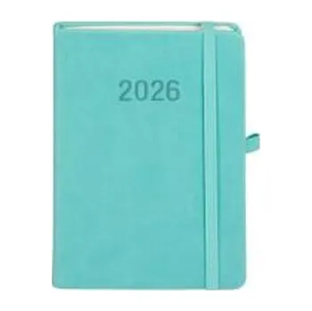 Diář Kalendarz 2026 B6 Memofix TDW turkusowy