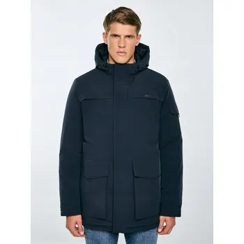 Pánský kabát BIG STAR Pánská bunda s výplní tmavě modrá Lob 404 XXXL