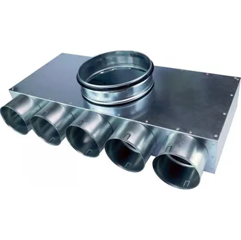 Vzduchotechnické potrubí Rozdělovač jednostranný jednřadý 5x75/160 (5+0+0+0)