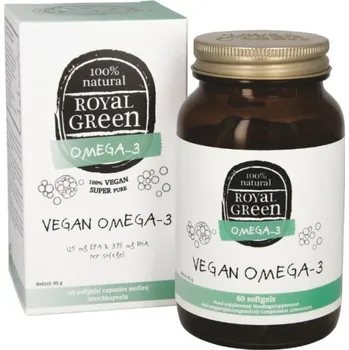 Royal Green Vegan Omega-3 60 kapslí + doprava zdarma + dárek SONETT Tablety do myčky - vzorek 20 g zdarma
