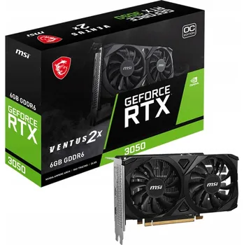 Grafická karta Grafická karta MSI GeForce RTX 3050 Ventus 2X E OC 6GB GDDR6 96bit DLSS