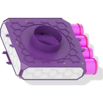 Příslušenství pro vzduchotechniku Rozdělovač jednostranný jednokanálový 4x75/160-160, MAX-VENT