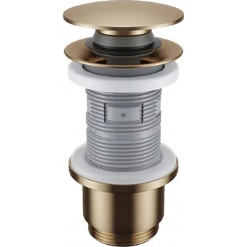 Sifon EXCELLENT zátka umyvadlová bidetová click-clack MĚĎ KARTÁČOVANÁ ARIN.148501CB