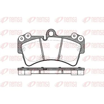 Brzdová destička Sada brzdových destiček, kotoučová brzda REMSA 0995.00