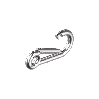 nerez_solar_martim Karabina s okem se speciálním uzávěrem M8002 nerez A4 - AISI 316 Varianta: Pružinová karabina s náprstkem se speciálním uzávěrem 6 X 60 mm, A4-AISI316