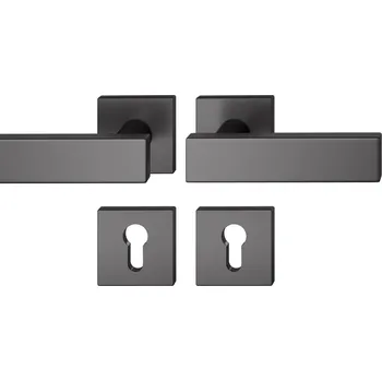 Dveřní kování Kování FSB 12 1003 ASL Černá, klika / klika, Cylindrická vložka