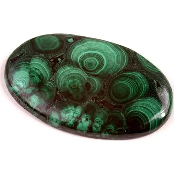 Přírodní kámen Kabošon Malachite č.7263 (43x27x5mm)