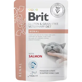 Volný čas Brit Vet diet cat fillets in gravy renal 12x85 g