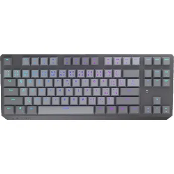 Endorfy Thock V2 TKL Klávesnice, herní, drátová, mechanická, Endorfy Red,CZ/SK layout, TKL, ARGB, hliníková konstrukce, USB, šedá