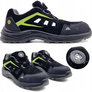 Pracovní obuv Pánské pracovní boty lehké letní BOA prodyšné BOZP S1 FE06 černé 43