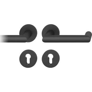 Dveřní kování Kování FSB 12 1016 černá ASL klika / klika, Cylindrická vložka