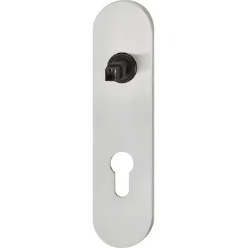 Dveřní kování FSB ASL 12 1451 Krátký dveřní štítek pro kliku Eloxovaný hliník, Obyčejný klíč