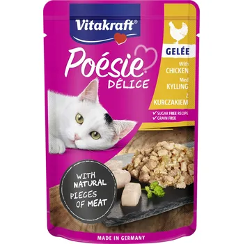 Krmivo pro kočku Mokré krmivo pro kočky želé Vitakraft Cat Poesie kuře 85g
