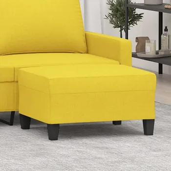 Taburet vidaXL Podnožka 70 x 55 x 41 cm textil [349349] Barva: Světle žlutá