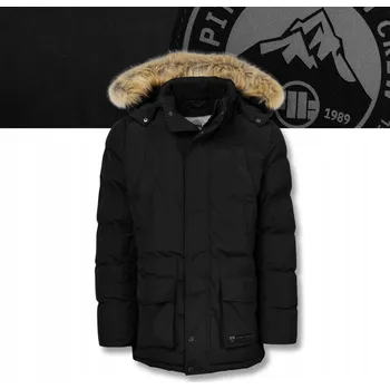 Moto oblečení Pitbull pánská bunda parka s odepínací kapuce Forest, velikost 3XL