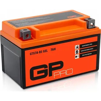 Motobaterie Gelový akumulátor gp-pro GTX7A-BS 12V 7Ah