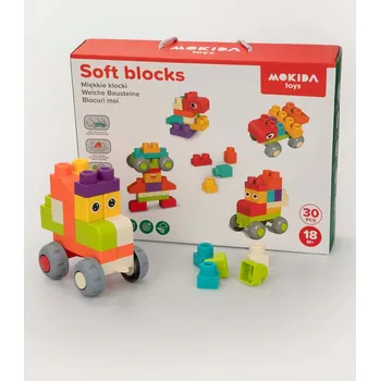 ostatní stavebnice Stavebnice Sada měkkých kostek Dárek Kreativní Mokida