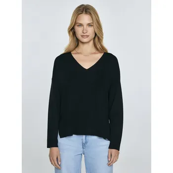 Dámský svetr BIG STAR DÁMSKÝ SVETR Z VISKÓZY ČERNÝ FAUSTII 906 L