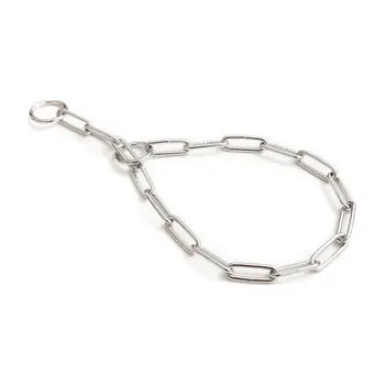 Obojek pro psa HUHUBAMBOO obojek stahovací řetízek 60cm, chrom