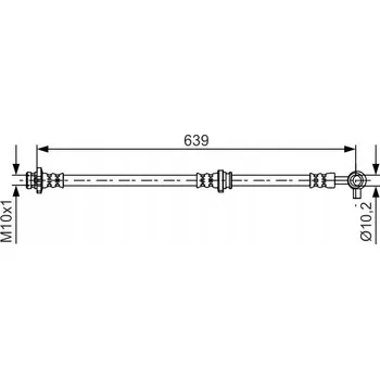 Brzdová hadice Brzdová hadice Bosch 1 987 481 696 – flexibilní