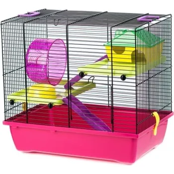 Klec s toaletou pro malé hlodavce Gino 1 Color 38 x 42 x 29 Cm