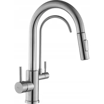 Vodovodní baterie REA KUCHYŇSKÁ BATERIE ECO FRESH, NIKLOVANÁ, BROUŠENÁ