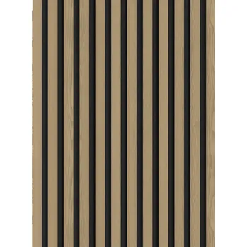 Obklad Mexen Lam-F akustické stěnové lamely 275 x 30 cm, plsť 8 mm, technická dýha, Ušlechtilý dub - S105-275307-3015-004 Lamely