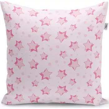Polštář Sablio Polštář Růžové hvězdy - 60x60 cm