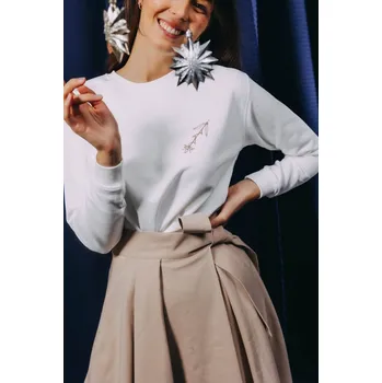 Dámská mikina Mikina Asata Ecru Střelec, XS