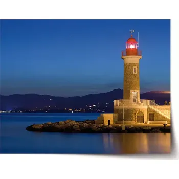 Plakát Sablio Plakát Noční maják - 90x60 cm