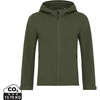 Dámská soft shell bunda Iqoniq Makalu z recykl. polyesteru - Khaki / L