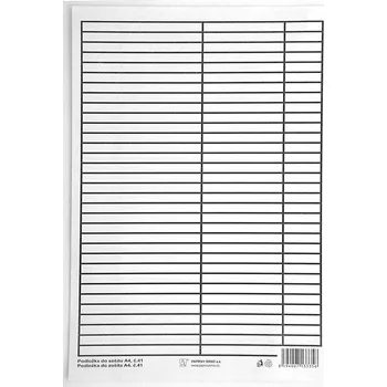 Psací podložka Podložka psací A4 papírová, linka - čtvereček