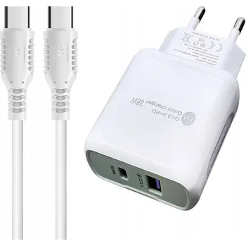 SADA UNIVERZÁLNÍ SÍŤOVÁ NABÍJEČKA + KABEL TYP-C | QC3.0-20W ADAPTÉR 3.5A