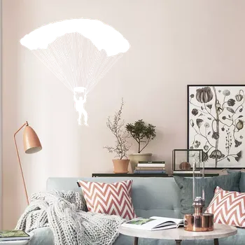 samolepka Sablio Samolepka na zeď: Parašutista - 60x58 cm