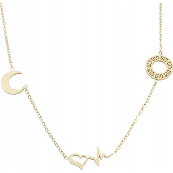 Náhrdelník Náhrdelník z chirurgické oceli, celebritka, antialergenní, tep života, srdce