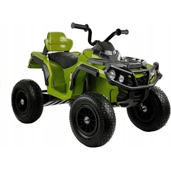 Dětské vozidlo Čtyřkolka na Akumulátor BDM0906 Nafukovací Kola Zelená
