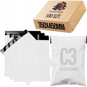 Obálka Fóliové obálky kurýrní C3 350x450 mm 100 kusů fóliové obálky